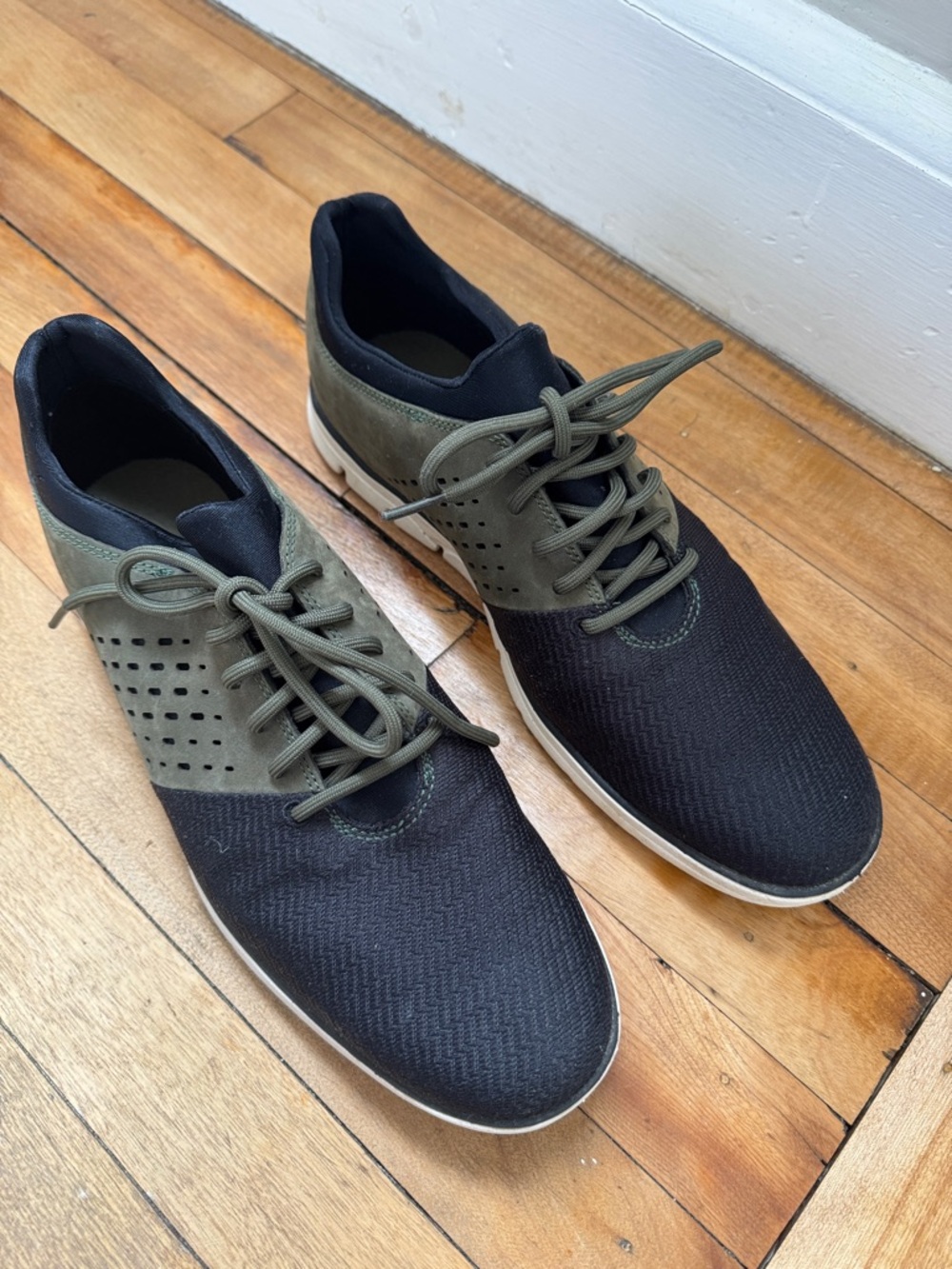 Timberland Bradstreet Oxford Black and Green Lace-Up Men's Sneakers